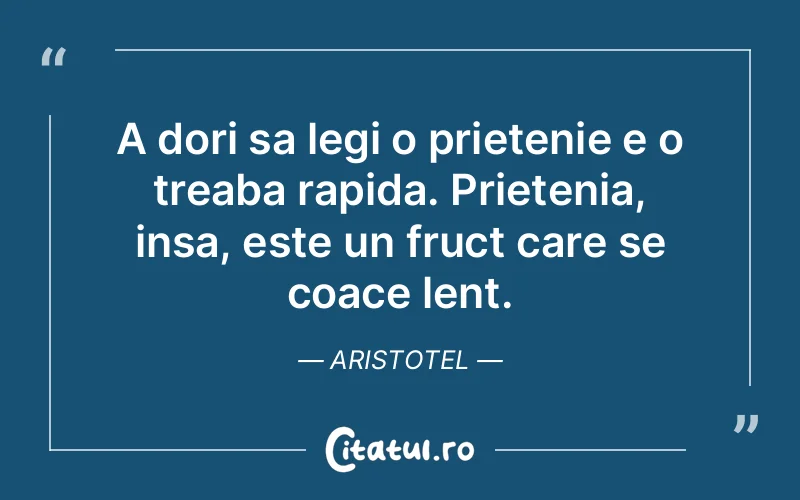 Citat Aristotel - citate prietenie