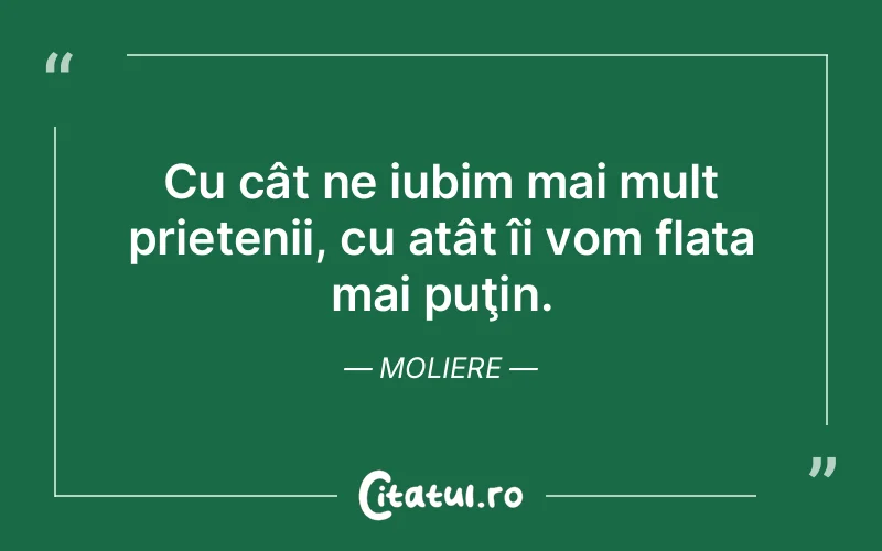 Citat Moliere - citate prietenie