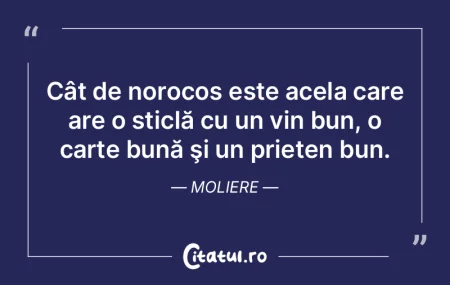 Cât de norocos este acela care are o st...