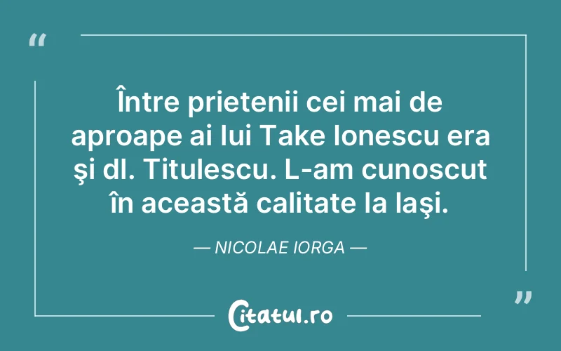 Citat Nicolae Iorga - citate prietenie
