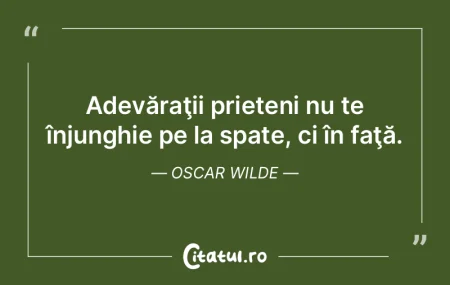 Adevăraţii prieteni nu te înjunghie p...