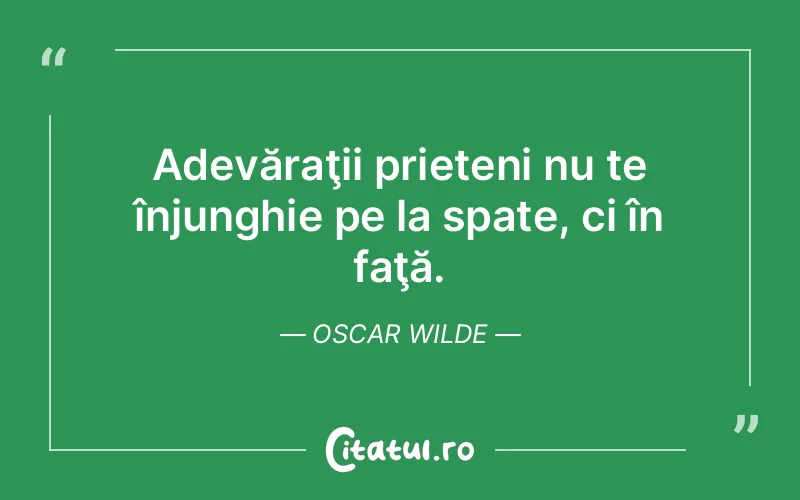Citat Oscar Wilde - citate prietenie