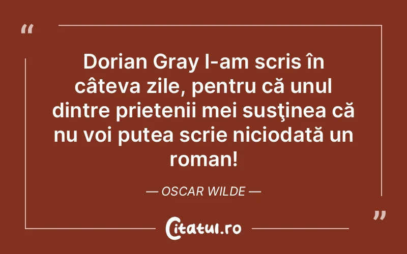 Citat Oscar Wilde - citate prietenie