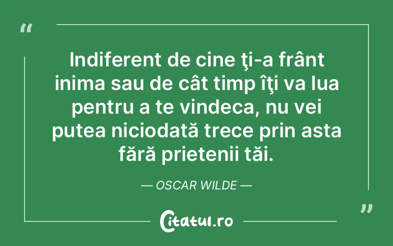 Citat Oscar Wilde - citate prietenie