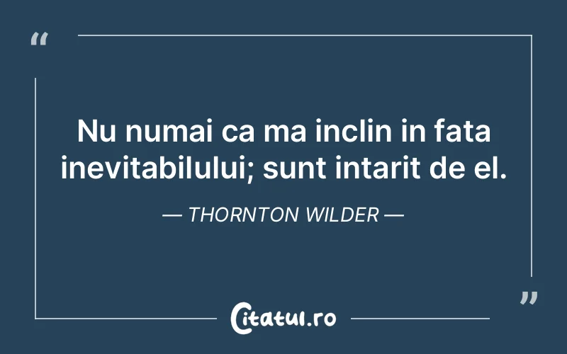 Citat Thornton Wilder - citate prietenie