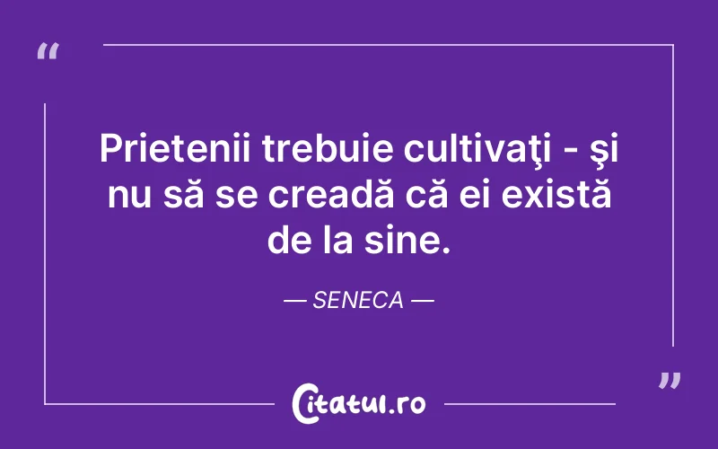 Citat Seneca - citate prietenie
