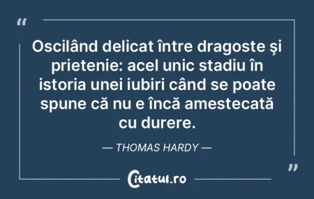 Oscilând delicat între dragoste şi pr...