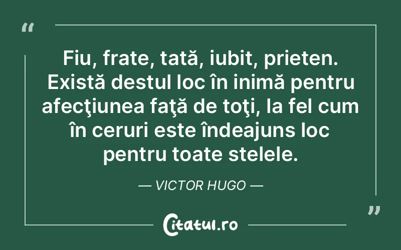 Citat Victor Hugo - citate prietenie