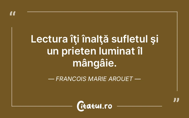 Citat Francois Marie Arouet - citate prietenie