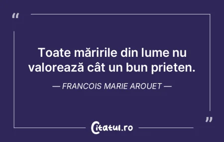 Toate măririle din lume nu valorează c...