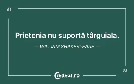 Prietenia nu suportă târguiala. Willia...