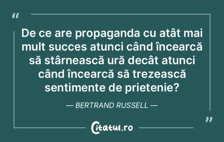 De ce are propaganda cu atât mai mult s...