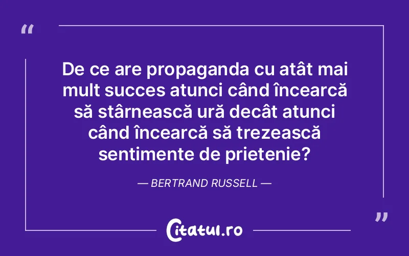 Citat Bertrand Russell - citate prietenie