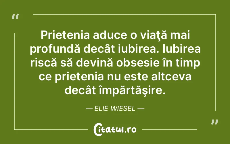 Citat Elie Wiesel - citate prietenie