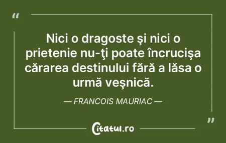 Nici o dragoste şi nici o prietenie nu-...