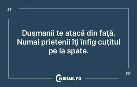 Duşmanii te atacă din faţă. Numai pr...