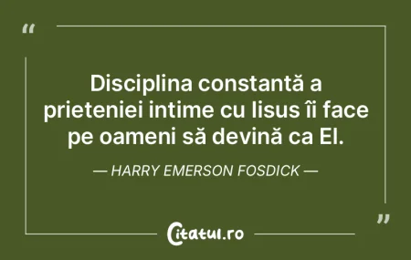 Disciplina constantă a prieteniei intim...
