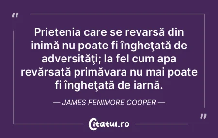 Prietenia care se revarsă din inimă nu...