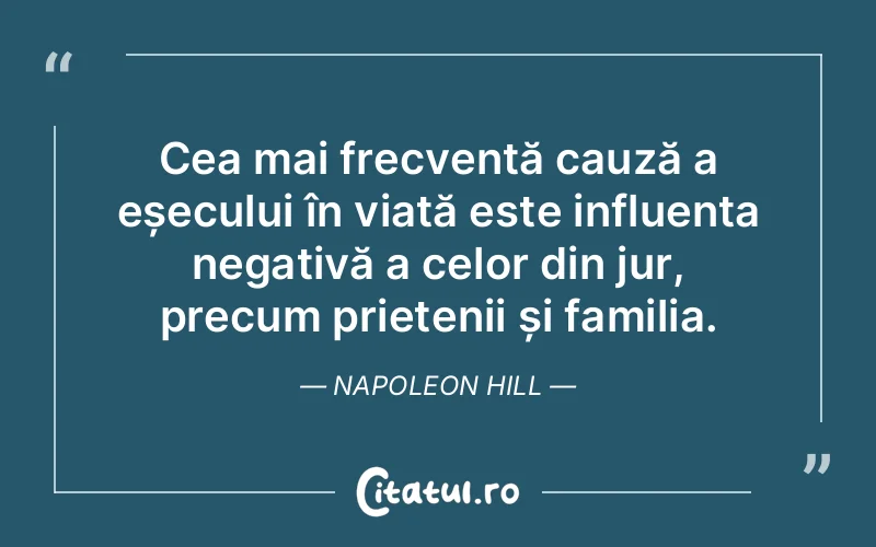 Citat Napoleon Hill - citate prietenie