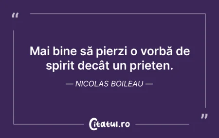 Mai bine să pierzi o vorbă de spirit d...