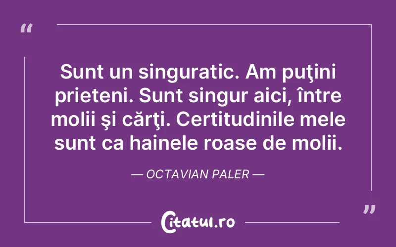 Citat Octavian Paler - citate prietenie