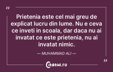 Prietenia este cel mai greu de explicat ... Prietenia este cel mai greu de explicat ...