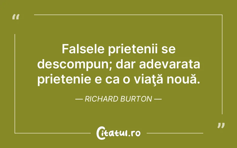 Citat Richard Burton - citate prietenie