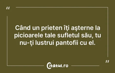   Când un prieten îţi aşterne la pic...