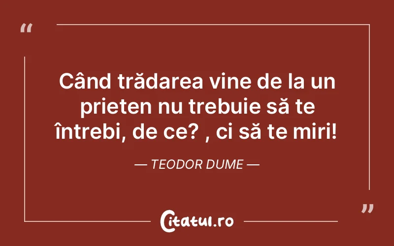 Citat Teodor Dume - citate prietenie