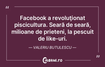 Facebook a revoluţionat piscicultura. S...