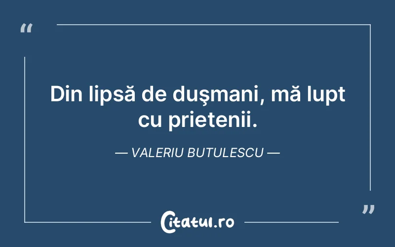 Citat Valeriu Butulescu - citate prietenie
