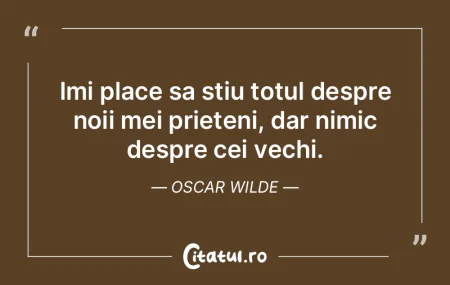 Imi place sa stiu totul despre noii mei ...