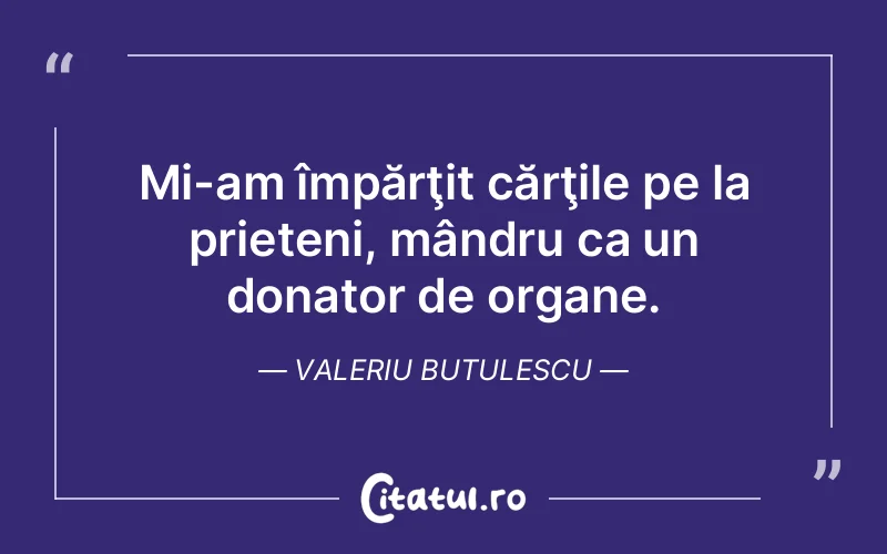 Citat Valeriu Butulescu - citate prietenie