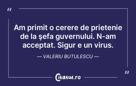 Am primit o cerere de prietenie de la ş...