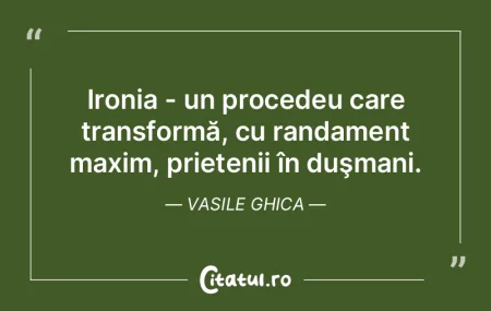 Ironia - un procedeu care transformă, c...