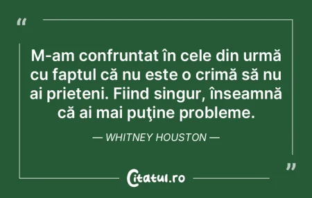 M-am confruntat în cele din urmă cu fa...