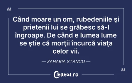   Când moare un om, rubedeniile şi pri...