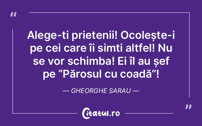 Citat Gheorghe Sarau - citate prietenie