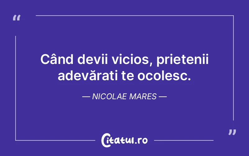 Citat Nicolae Mares - citate prietenie