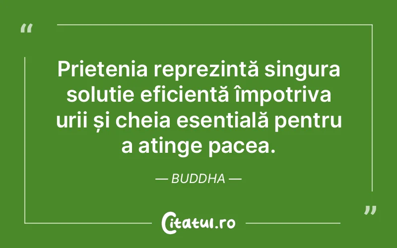 Citat Buddha - citate prietenie