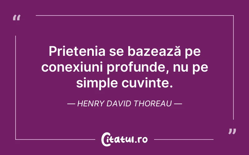Citat Henry David Thoreau - citate prietenie