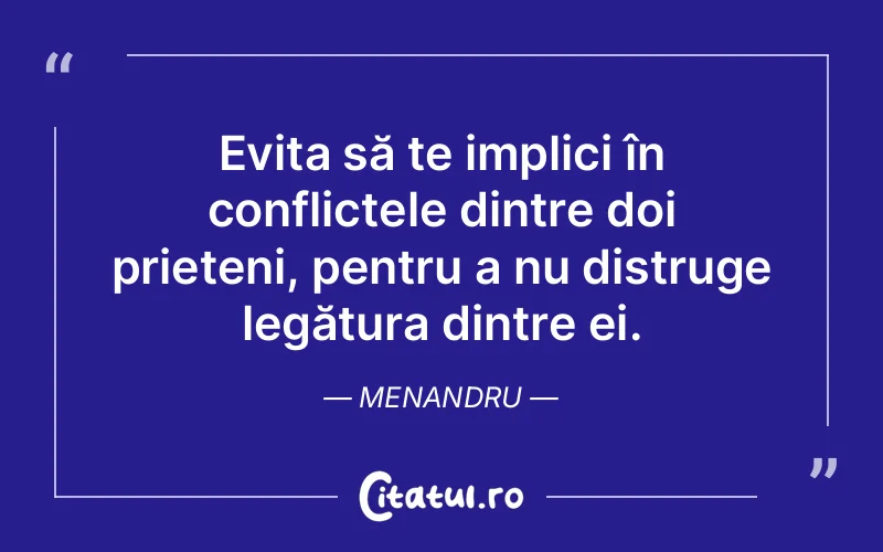 Citat Menandru - citate prietenie