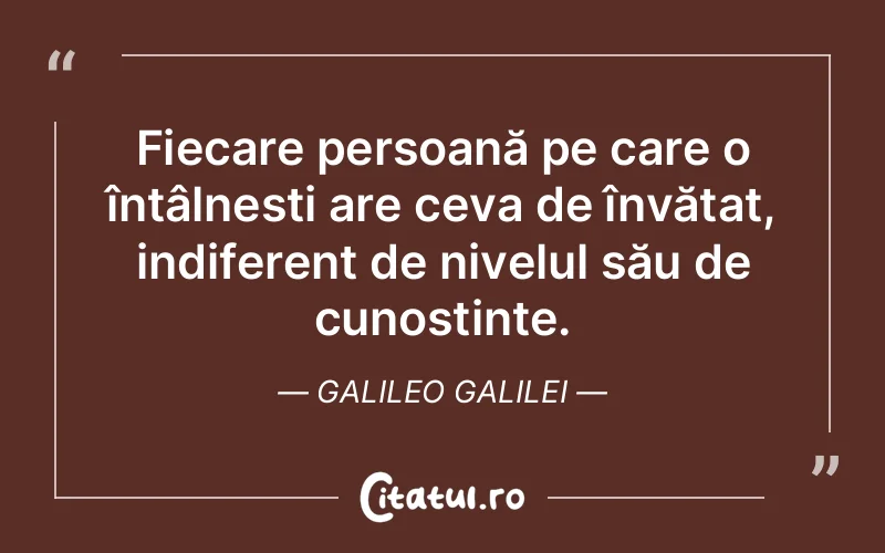 Citat Galileo Galilei - citate prietenie