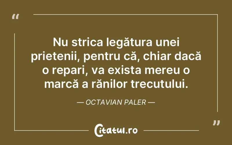 Citat Octavian Paler - citate prietenie