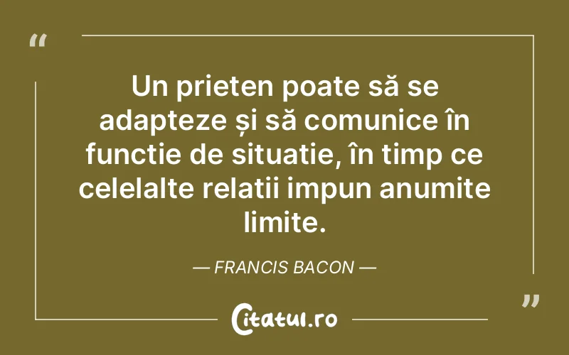 Citat Francis Bacon - citate prietenie