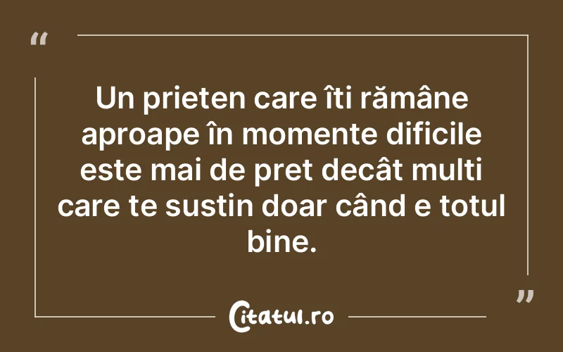 Citat Autor necunoscut - citate prietenie