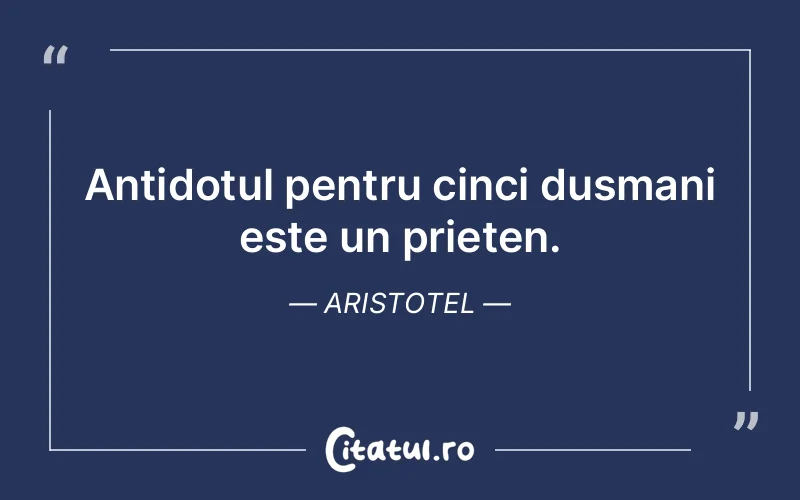 Citat Aristotel - citate prietenie