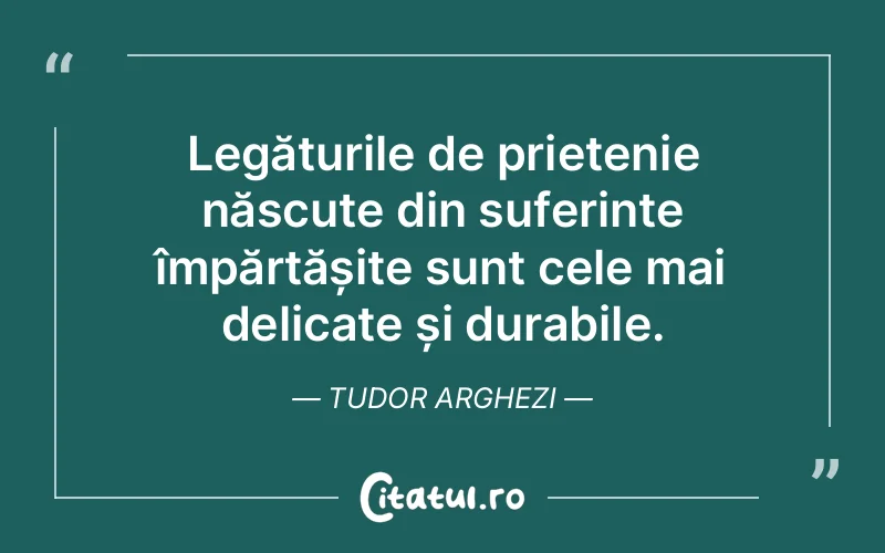 Citat Tudor Arghezi - citate prietenie