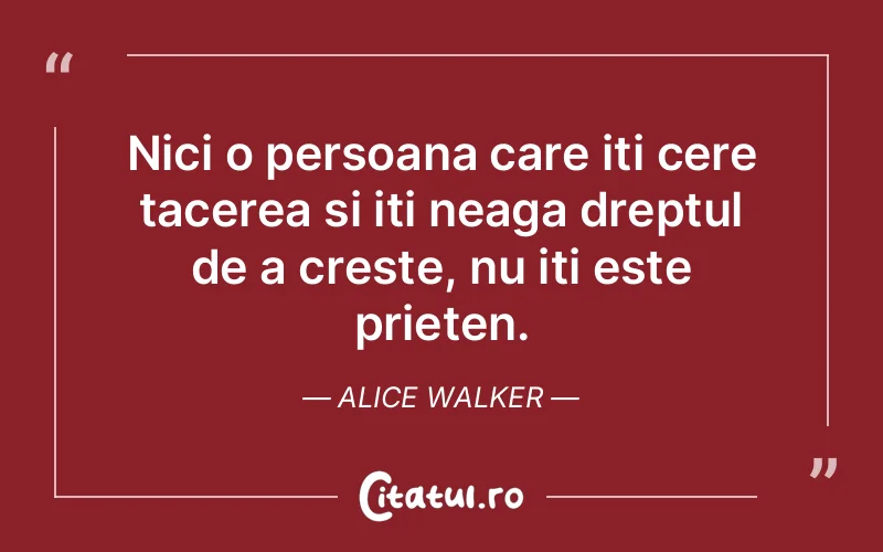 Citat Alice Walker - citate prietenie