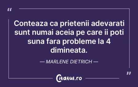 Conteaza ca prietenii adevarati sunt num...